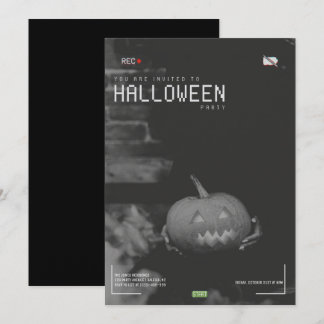 Modern Vuxen Halloween fest-inbjudan Inbjudningar
