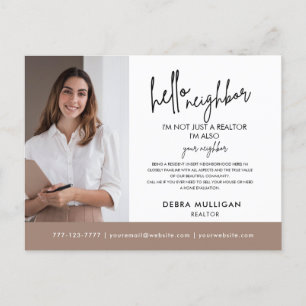 Modern vykort för äkta Gods-mäklare