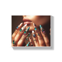 Modern Wall Decor Nail Art-ramkonst