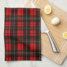 Modern Wallace Red Scottish Tartan Rutmönster