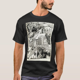 "Modern Warfare" tuschritning Basic T-shirt
