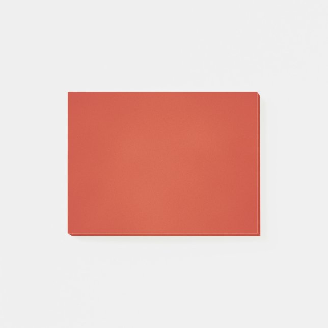Modern Warm Red Grainy Struktur Post-it Block (Framsida)