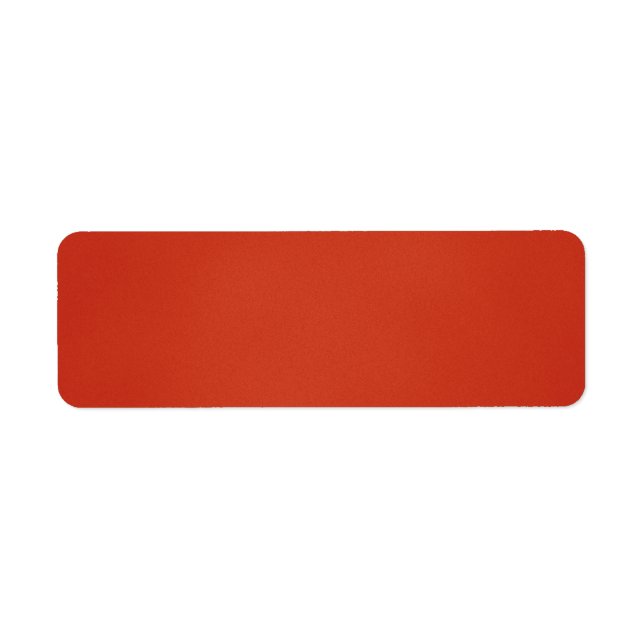Modern Warm Red Grainy Struktur Returadress Etikett (Framsidan)