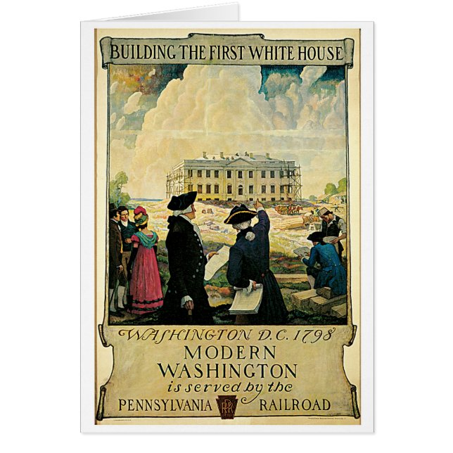 Modern Washington Hälsningskort (Framsidan)