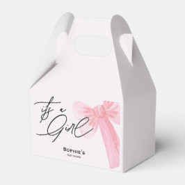 Modern Watercolor Blush Pink It's A Girl Presentaskar