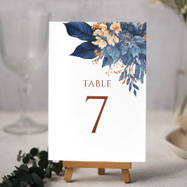 Modern Watercolor Botanical Elegant bröllop Bordsnummer