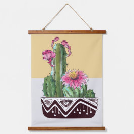 Modern Watercolor Cactus Garden Art
