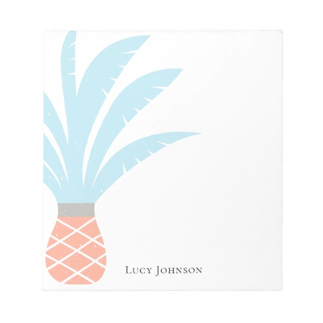 Modern Watercolor Elegant Stylish Tropical  Anteckningsblock (Framsida)