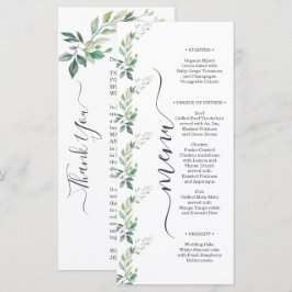 Modern Watercolor Eucalyptus Leaves Greenery Meny