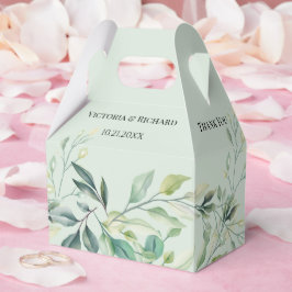 Modern Watercolor Eucalyptus Leaves Greenery Presentaskar