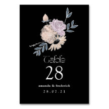 Modern Watercolor Flowers Bröllop