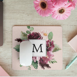 Modern Watercolor Flowers Monogrammed Musmatta