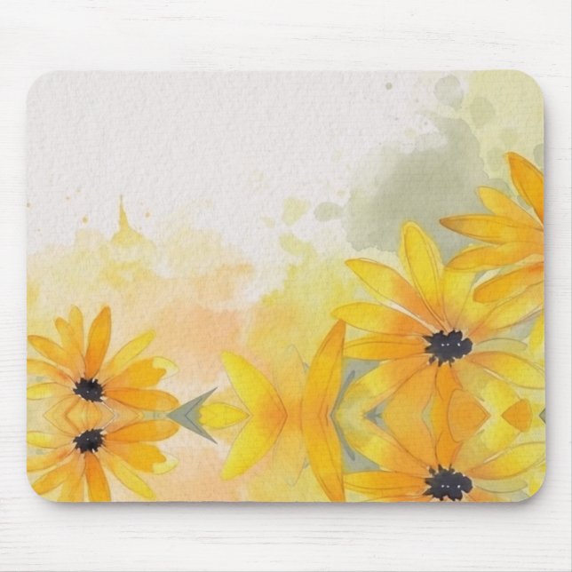 Modern Watercolor Flowers Musmatta (Framsidan)