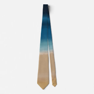 Modern Watercolor Guld Blue Beach Slips