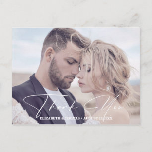 Modern Watercolor Message Photo Ro Guld ID816 Meddelande Vykort