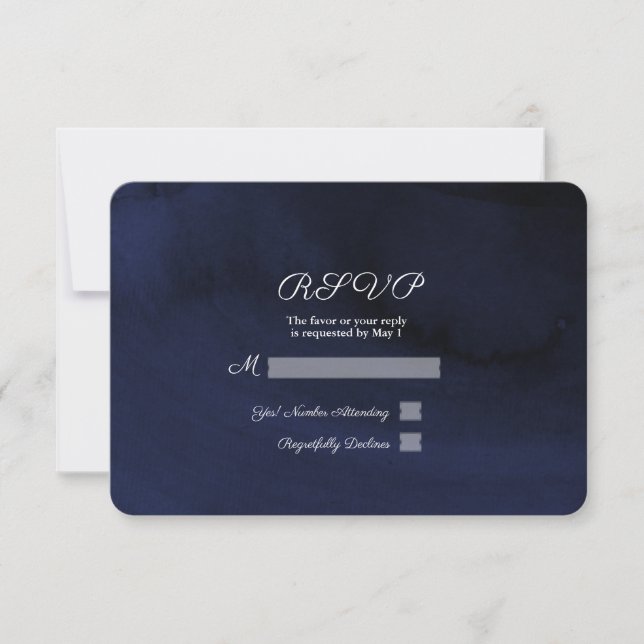 Modern Watercolor Moody Navy Blue OSA Reply (Framsida)