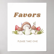 Modern Watercolor Mushroom Favorittecken