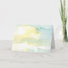 Modern Watercolor PaArt Hälsning Card Kort