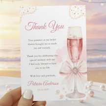 Modern Watercolor Pärlor & Prosecco Bröllopsdusch