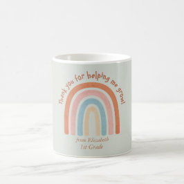 Modern Watercolor Rainbow Teacher Tack Mugg
