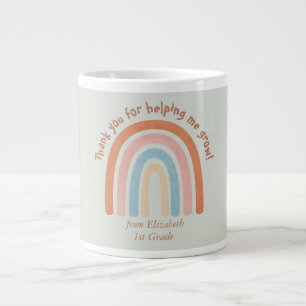 Modern Watercolor Rainbow Teacher Tack Mugg Jumbo Mugg