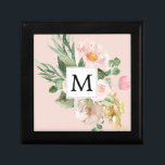 Modern Watercolor Rosa Flowers Monogrammed  Minnesask<br><div class="desc">Modern Watercolor Rosa Flowers Monogrammed</div>