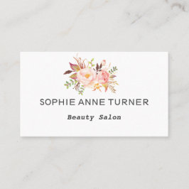 Modern Watercolor Rosa  Flowers Tidsbeställning Kort