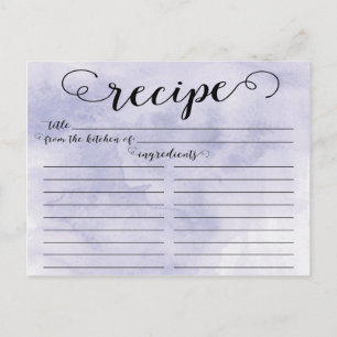 Modern Watercolor Script Möhippa Recification Card Vykort