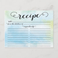 Modern Watercolor Script Möhippa Recification Card