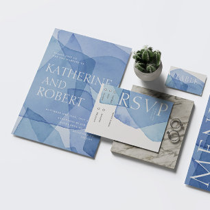 Modern Watercolor Shapes OSA Responcard Kort