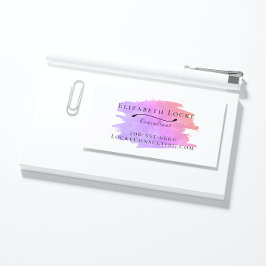 Modern Watercolor Stänk Affärskort Visitkort
