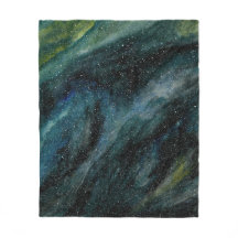 Modern Watercolor Universe Hand Payed Galaxy