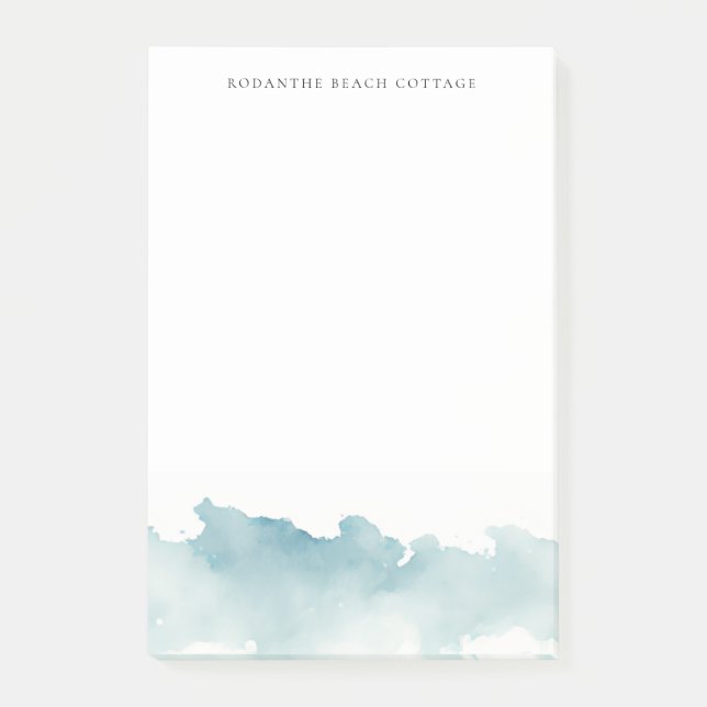 Modern Watercolor vågar Anteckningsblock Post-it Block (Framsida)