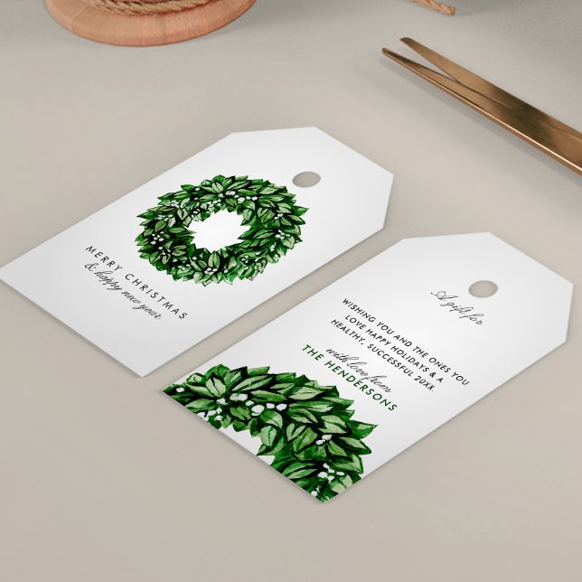 Modern Watercolor Wandan Anpassningsbar Meddelande Presentetikett (Skapare uppladdad)