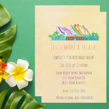 Modern Waterpark Aquapark Vattenrutschkana Födelse