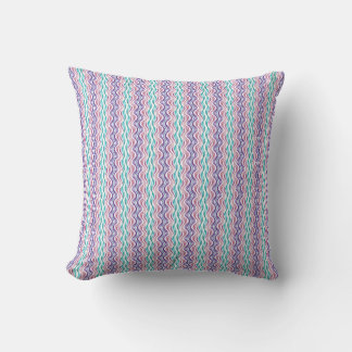 Modern Wavy Abstract Pattern Throw Pillow Kudde