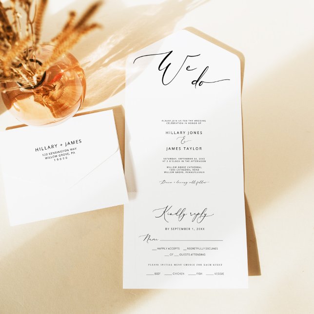 Modern We Do Calligraphy Bröllop (Skapare uppladdad)