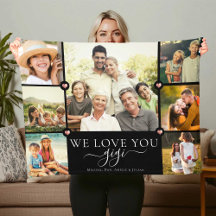 Modern we Kärlek You Gigi Family Photo Collage Fle
