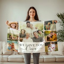 Modern we Kärlek You Oma Family Photo Collage