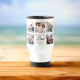 Modern WE KÄRLEK You PAPPA Square Photo Collage Resemugg