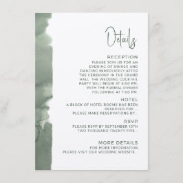 Modern wedding Enclosure Card  Details. Tilläggskort