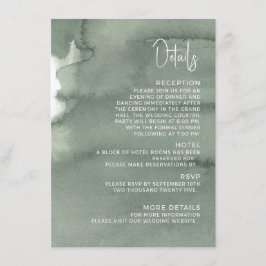 Modern wedding Enclosure Card  Details. Tilläggskort
