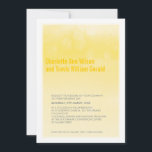 MODERN WEDDING-INVITATION - gult av vattenfärg Inbjudningar<br><div class="desc">Originalillustration design upphovsrätt till enbart söt PAPPERIE 2013 - - - - - - - - - - - - - - - - - - - - - - - - - - - - - - - - - - - - - - - - - - -...</div>