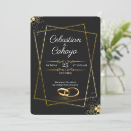 Modern Wedding Invitation Inbjudningar