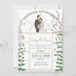 Modern Wedding Invitation Suite Inbjudningar
