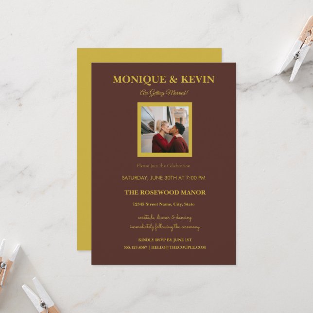 Modern Wedding Invite Instant Download Available Inbjudningar (Fram/Back In Situ)