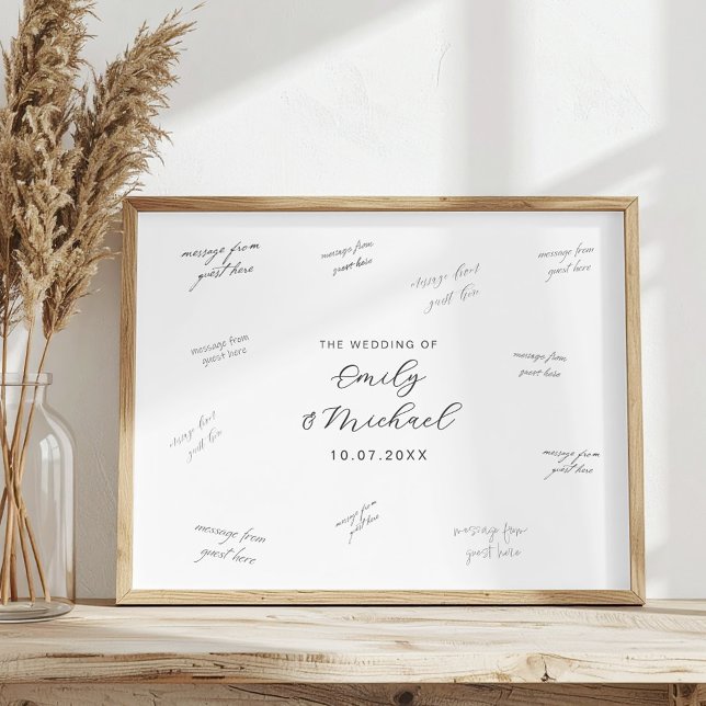 Modern Wedding Signature Guest Book Poster (Skapare uppladdad)