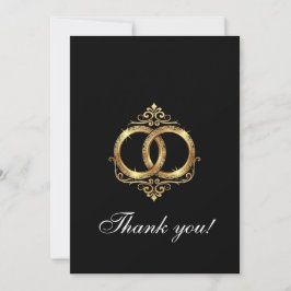 Modern Wedding Thank You Card Tack Kort