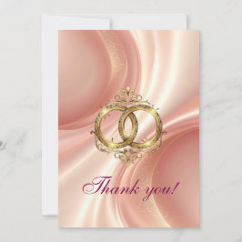 Modern Wedding Thank You Card Tack Kort