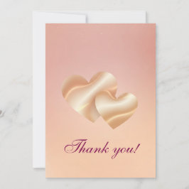 Modern Wedding Thank You Card Tack Kort